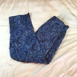 Lauren women’s blue patterned pants